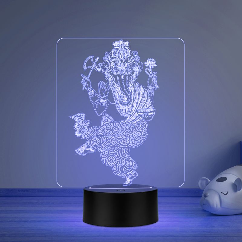 Ganesh Ji Design Night Lamp